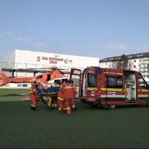 O femeie din județul Botoșani a fost salvata de elicopterul SMURD