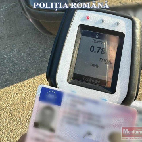 Un bărbat din Cotusca a fost prins conducând băut pe DN29
