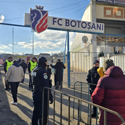 Meciul F.C. Botoșani – Dinamo București, măsuri speciale de securitate
