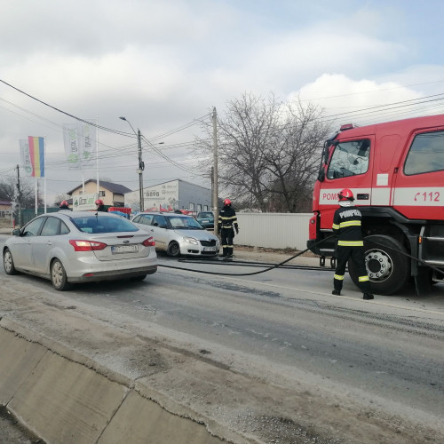 Accident pe raza localității Hudum