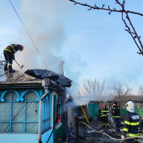 Incendiu într-o localitate din județul Botoșani