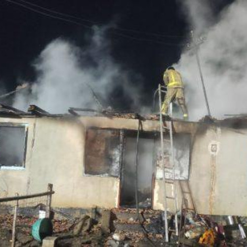 Incendiu devastator într-o familie din Cristesti