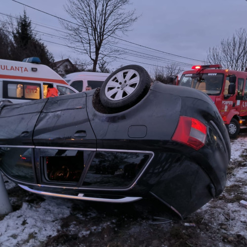 Accident în județul Botoșani, provocat de un tânăr băut