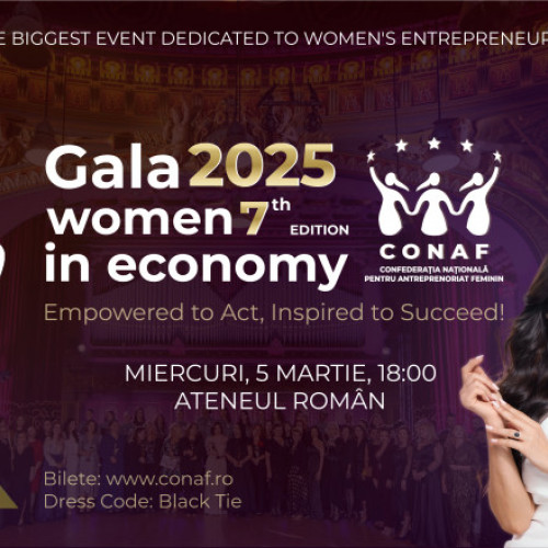 Gala Women in Economy 2025 – Recunoașterea antreprenoriatului feminin din România