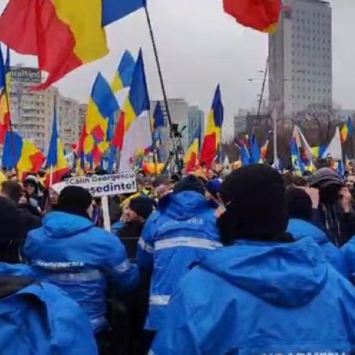 Miting de amploare organizat de AUR în București