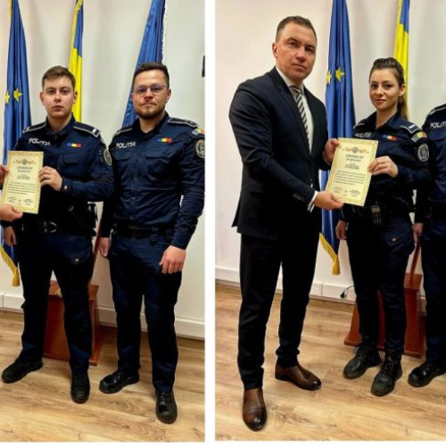 Doi polițiști din Botoșani recompensați pentru integritate