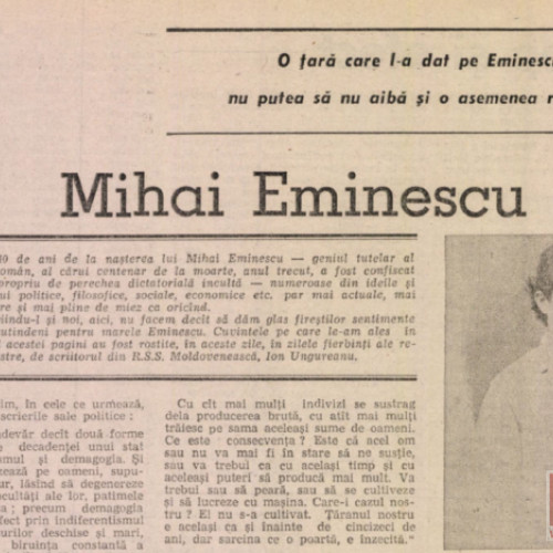 Comemorarea lui Mihai Eminescu: Zilele Eminescu 1988