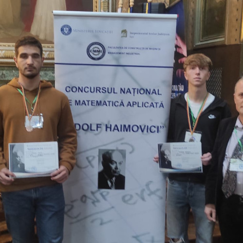 Elevii din Botoșani strălucesc la Concursul Național de Matematică Aplicată &quot;Adolf Haimovici&quot;