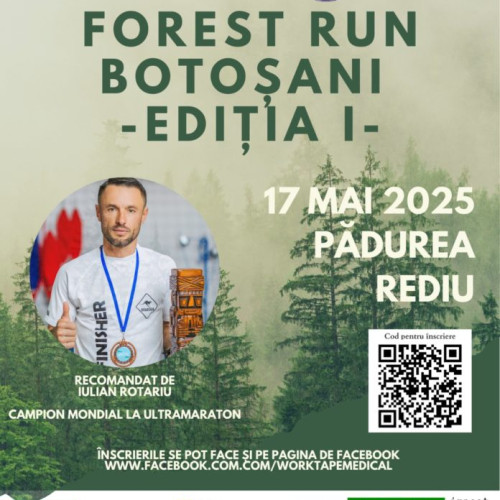 Pădurea Rediu din Botoșani găzduiește prima ediție a concursului Forest Run