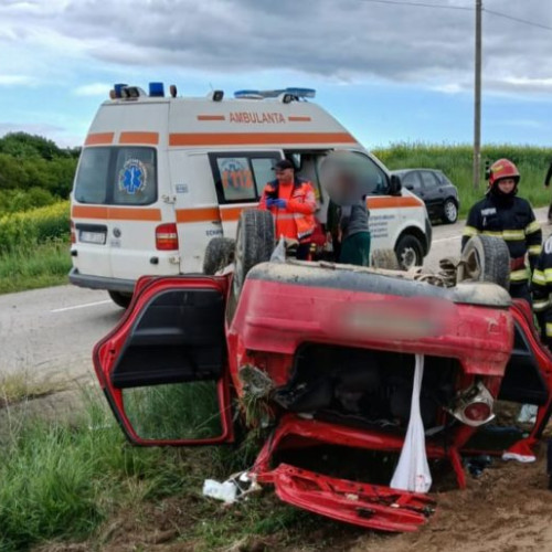 Accident rutier în localitatea Baranca, comuna Hudesti
