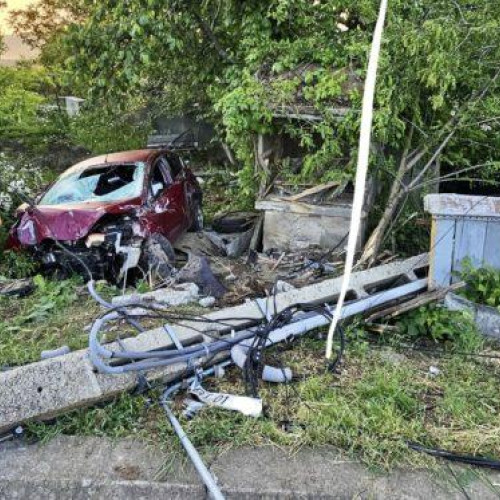 Accident grav în Baiceni: familii fără electricitate