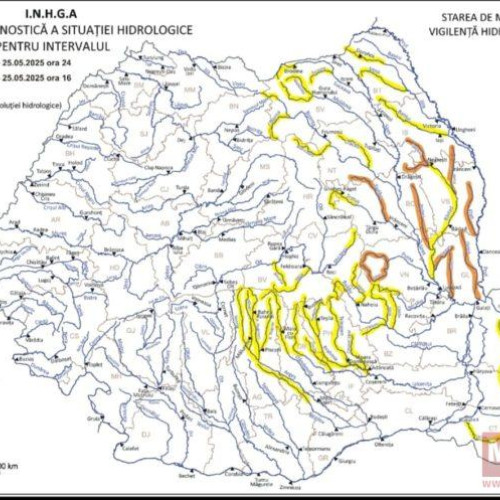 Risc de inundații pe râul Jijia