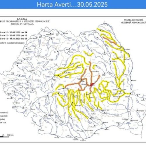 Risc de inundii în județul Botoșani: autoritățile au prelungit avertizările și recomandă măsuri de protecție