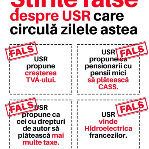 USR Botoșani respinge zvonurile despre majorări de taxe