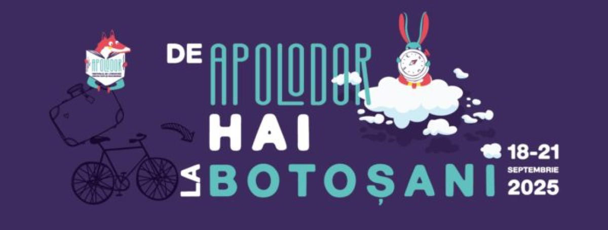 Festivalul Apolodor aduce literatură și ateliere pentru copii la Botoșani