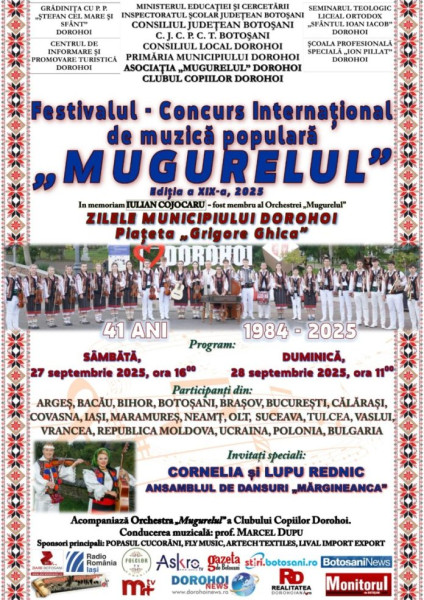 Festivalul Mugurelul aduce tradițiile populare în centrul Dorohoiului