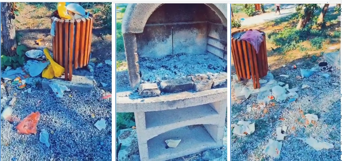 Botoșănenii lasă mizerie în parcul de agrement de pe versantul Pacea