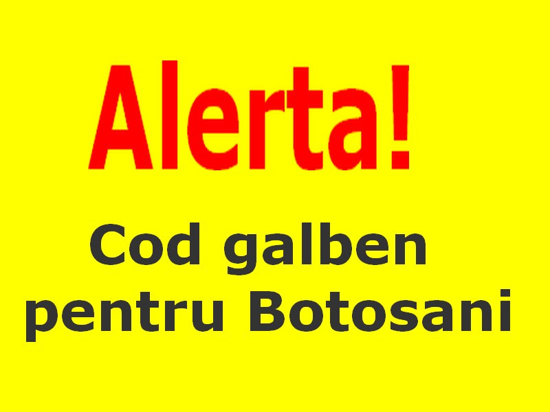 Cod galben de vânt puternic în Moldova, Dobrogea și estul Munteniei