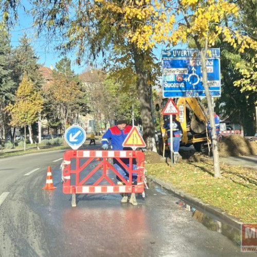 Avarie de proporții la rețeaua de apă din apropierea Spitalului Județean Botoșani
